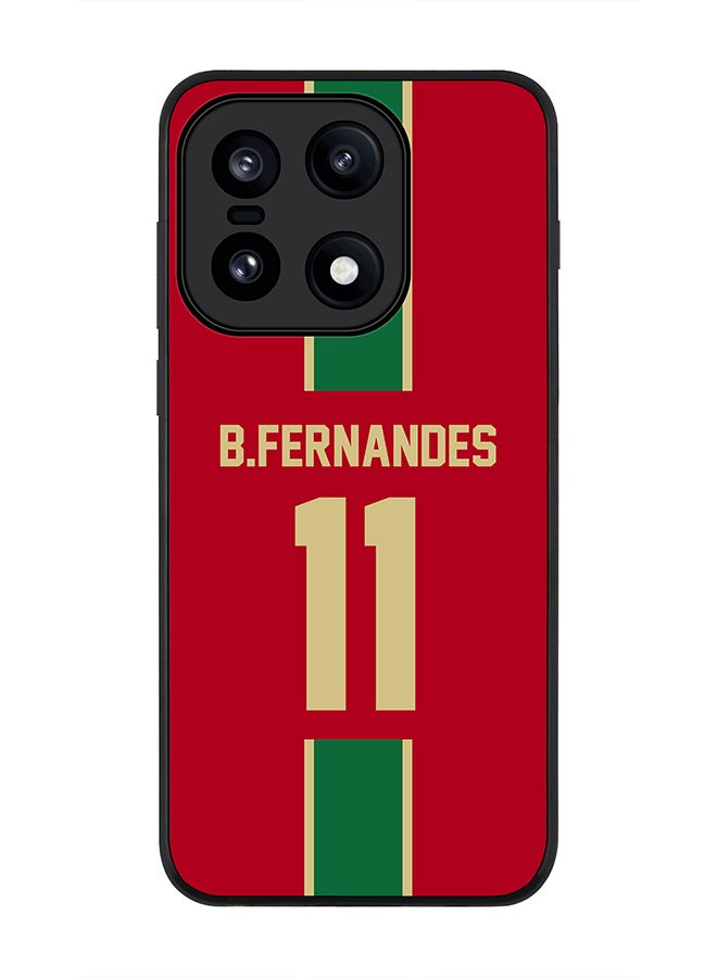 For OnePlus 15 Case,Slim fit Camera Protection, Shockproof Thin Phone cover  - Football  Portugal, B.Fernandes